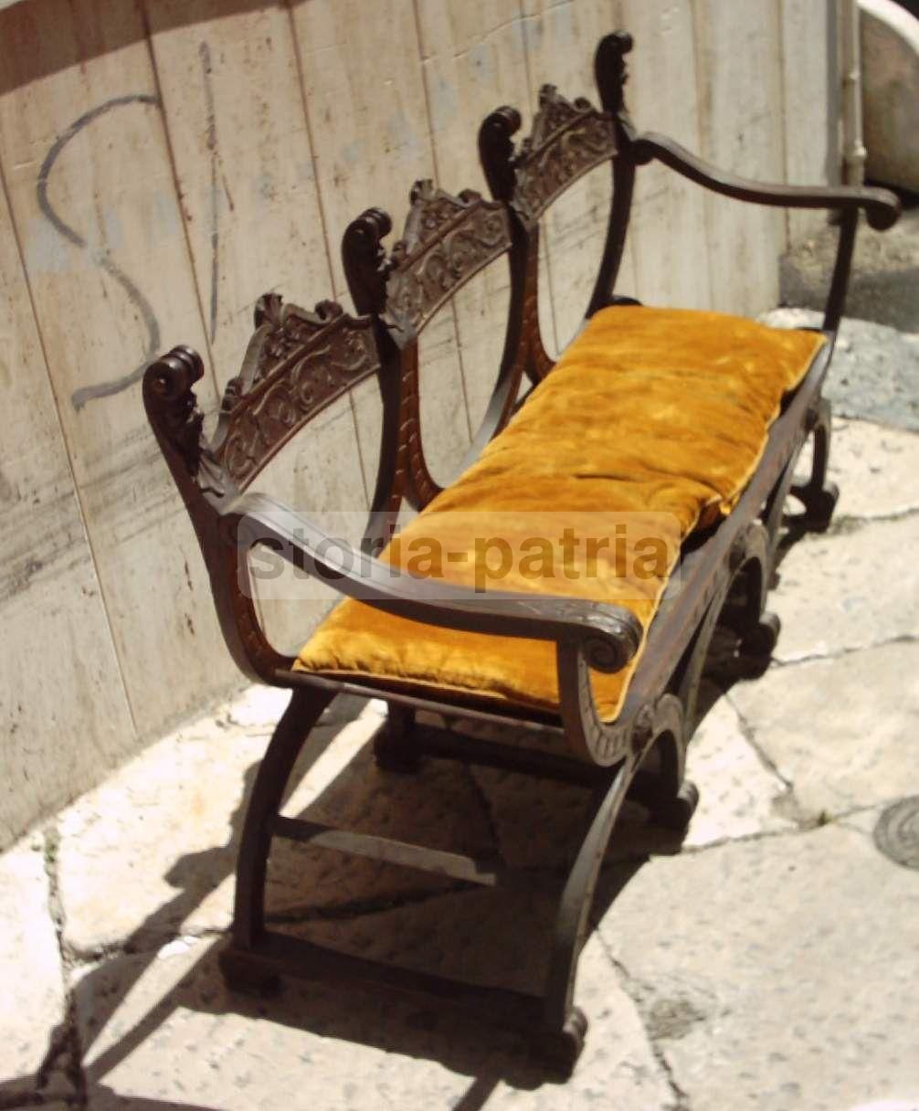 Sedia Intagliata Rinascimentale In Legno Ebanizzato, Primo '900