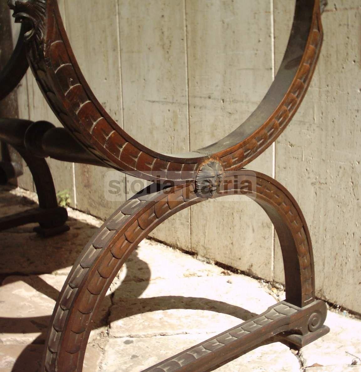 Sedia Intagliata Rinascimentale In Legno Ebanizzato, Primo '900