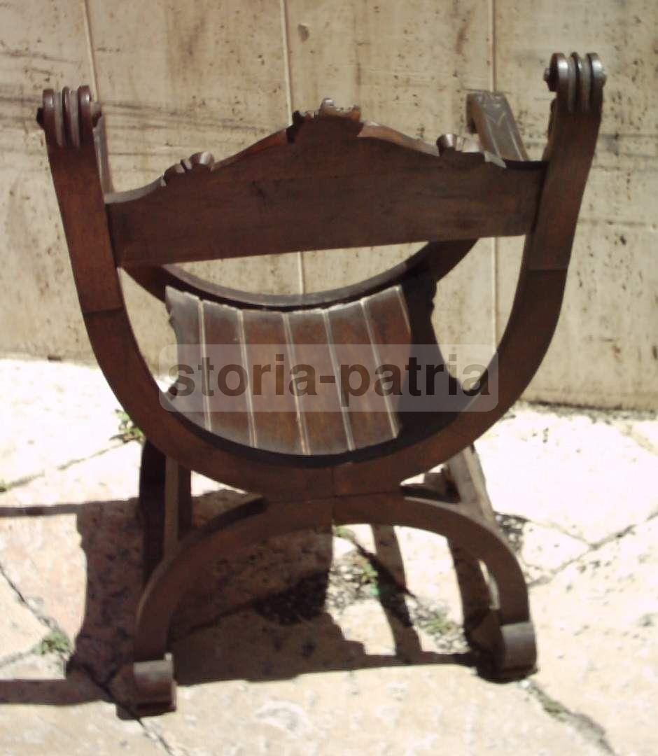 Sedia Intagliata Rinascimentale In Legno Ebanizzato, Primo '900