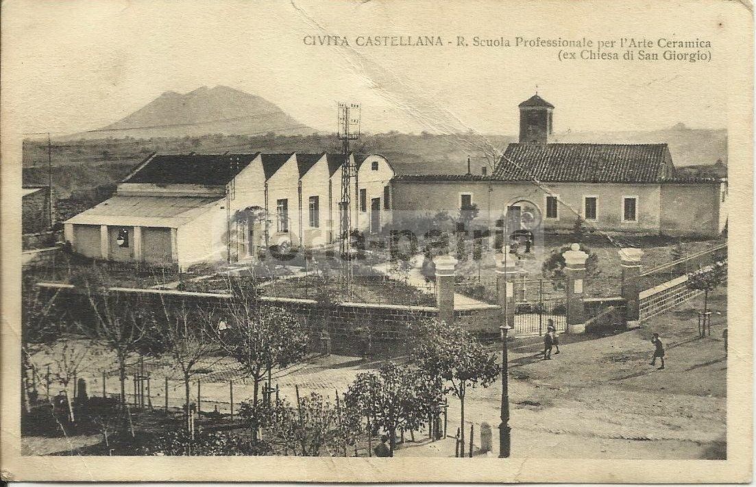 Cartolina Antica Scuola Ceramica Civita Castellana (Lazio), Anni '30