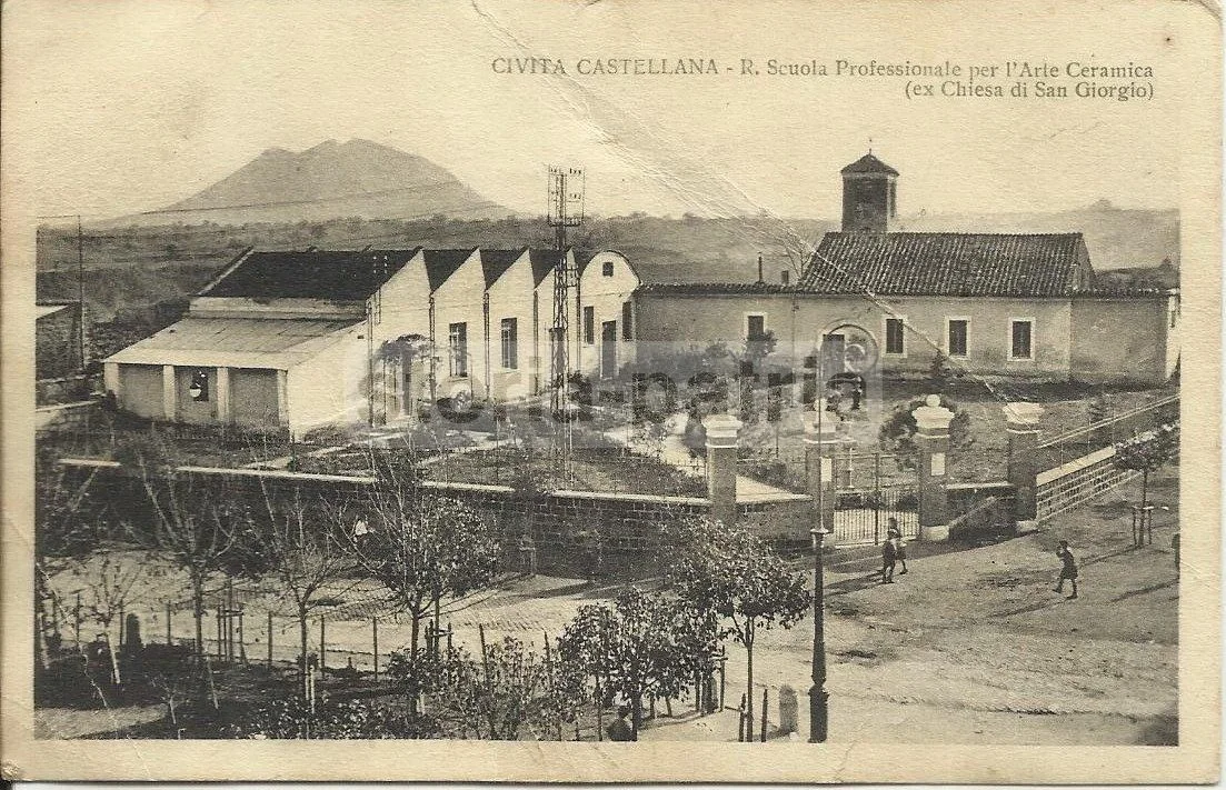 Cartolina Antica Scuola Ceramica Civita Castellana (lazio), Anni '30