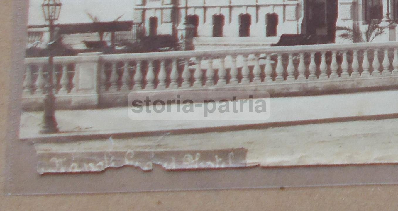 Fotografia Antica Grand Hotel Napoli, Fotografo Achille Mauri, 1900 Circa