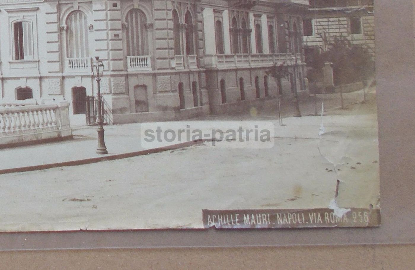 Fotografia Antica Grand Hotel Napoli, Fotografo Achille Mauri, 1900 Circa