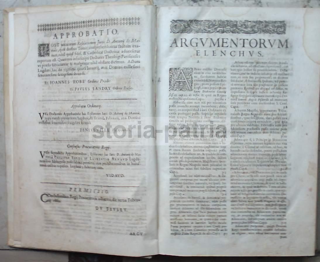 Resolutionum Iuris Di Donato Antonio De Marinis, Lugduni 1662