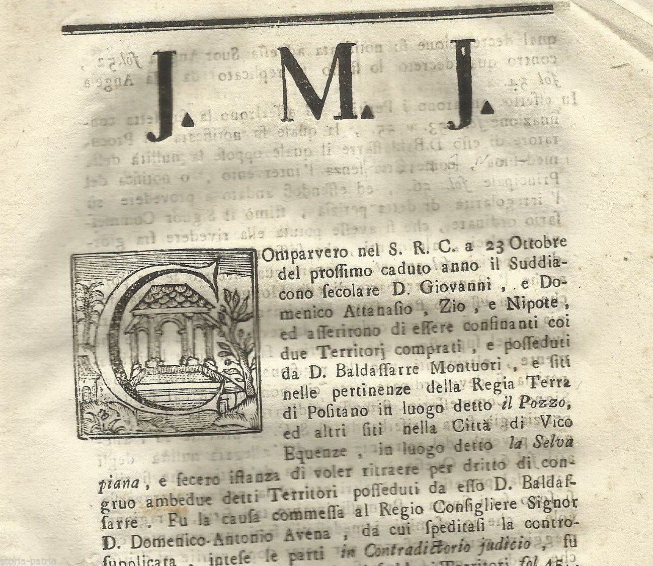 Dissertazione Giuridica Napoletana 1777: Positano E Vico Equense