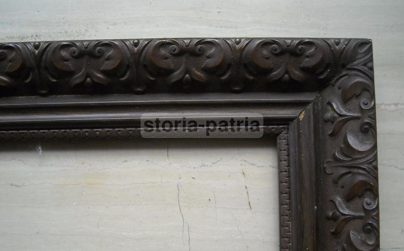 Cornice Antica Liberty Fine '800 Primo '900 In Legno E Pastiglia