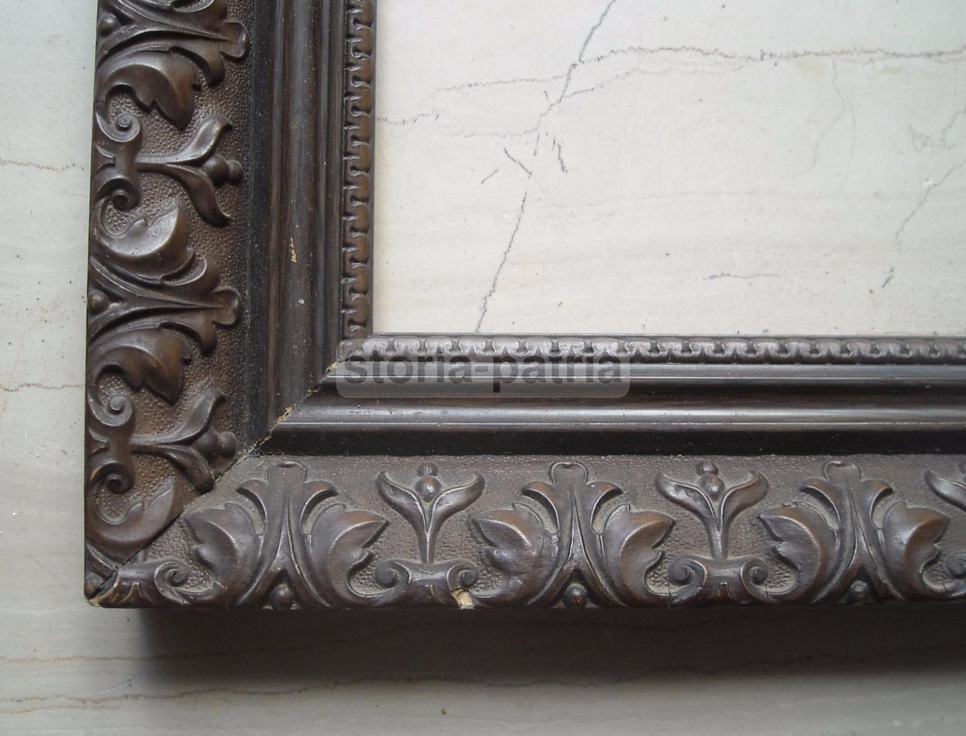 Cornice Antica Liberty Fine '800 Primo '900 In Legno E Pastiglia