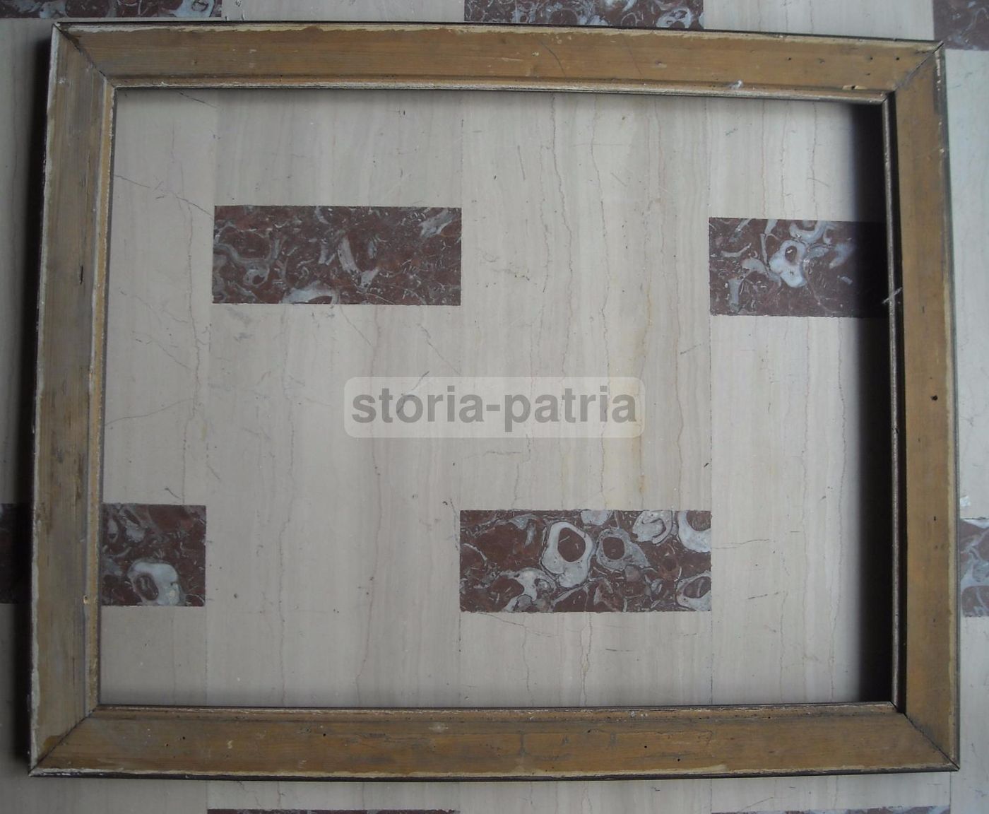 Cornice Antica Liberty Fine '800 Primo '900 In Legno E Pastiglia