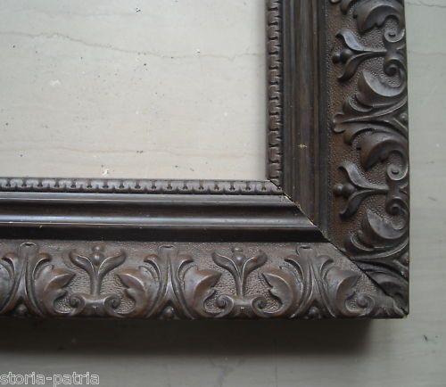 Cornice Antica Liberty Fine '800 Primo '900 In Legno E Pastiglia