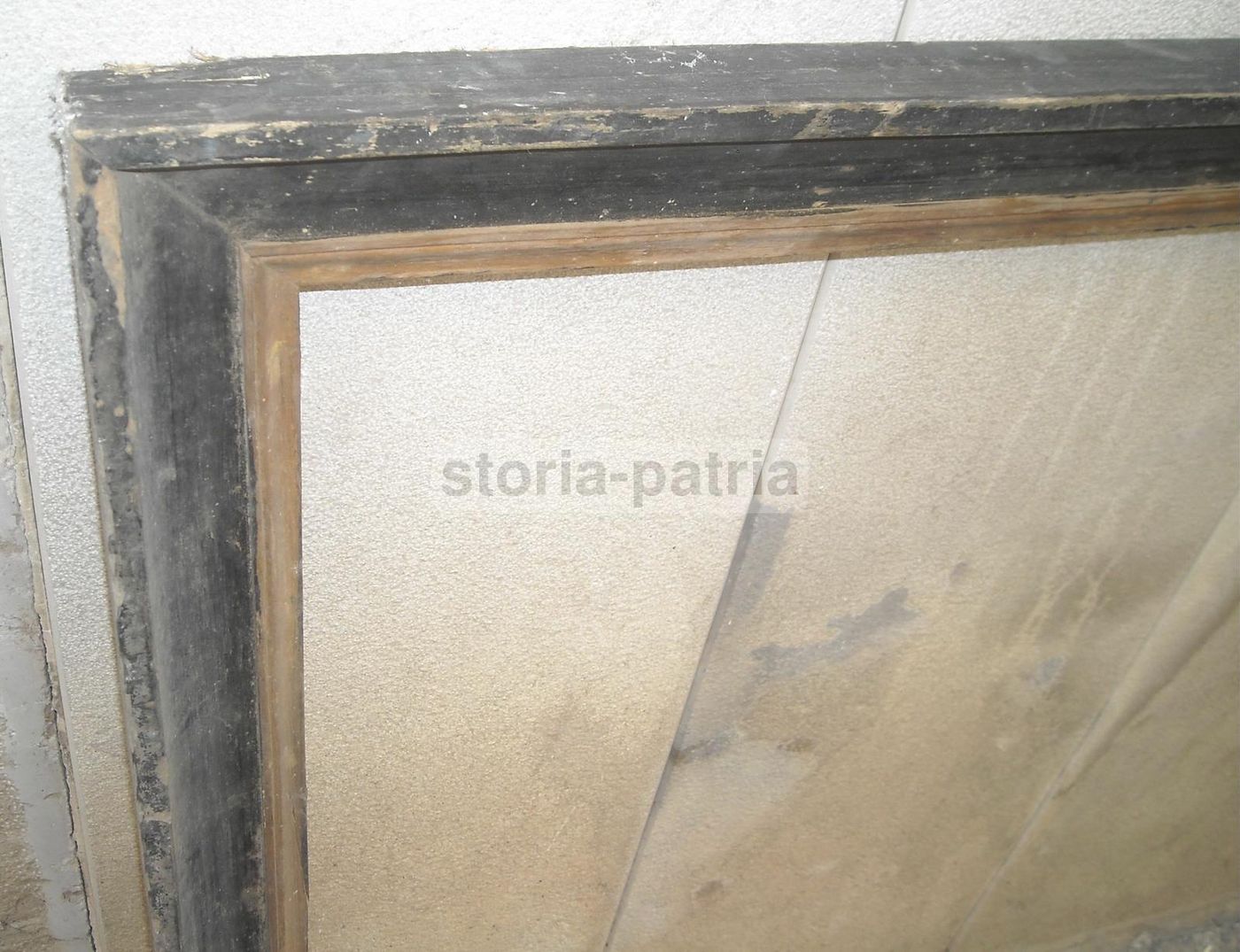 Antica Cornice In Legno Ebanizzato, Prima Metà Dell'800, 127x92 Cm