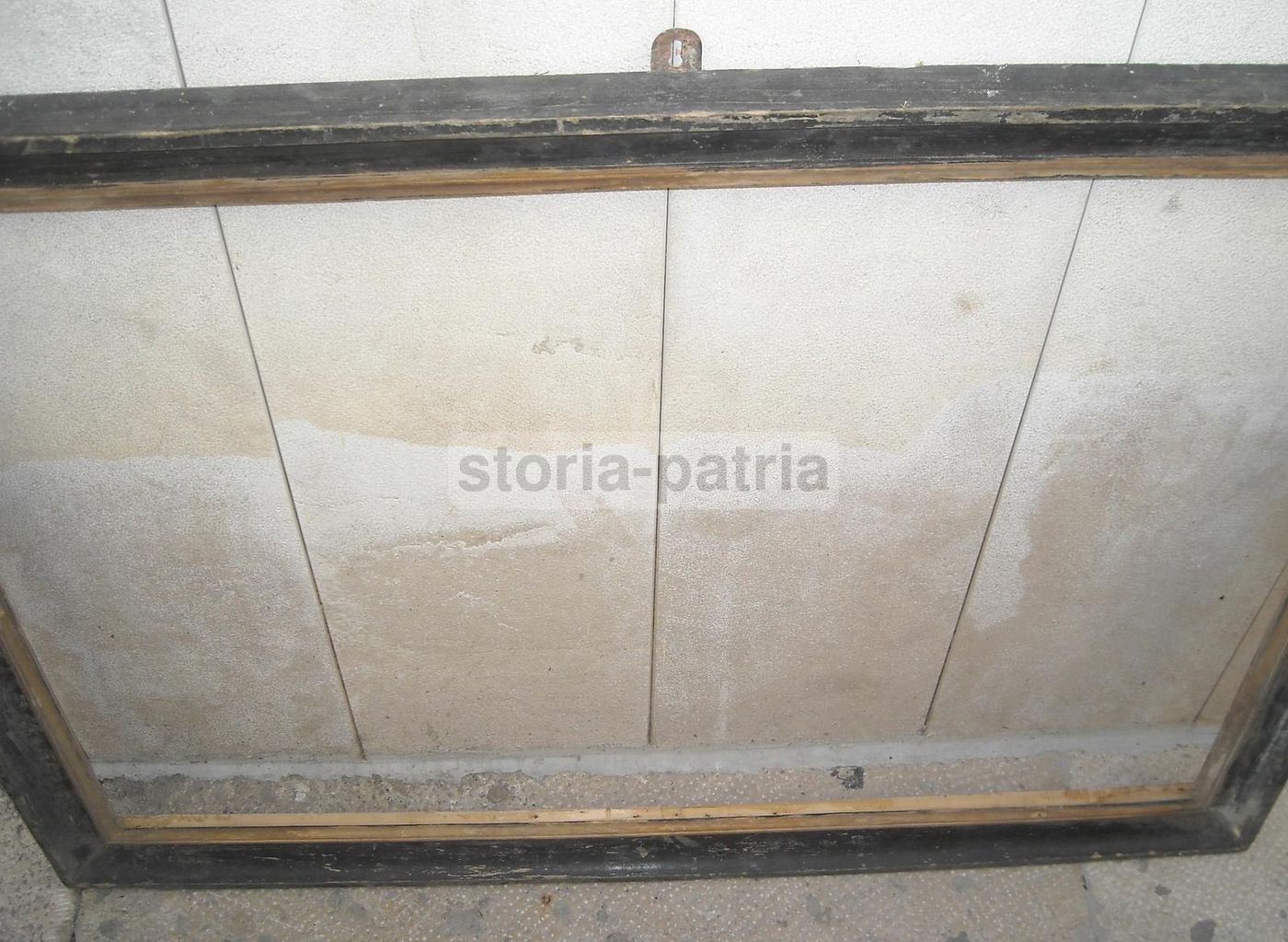 Antica Cornice In Legno Ebanizzato, Prima Metà Dell'800, 127x92 Cm
