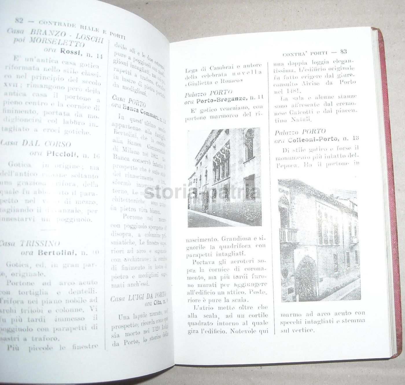 Guida Di Vicenza 1919 Con Mappa E Illustrazioni Architettoniche
