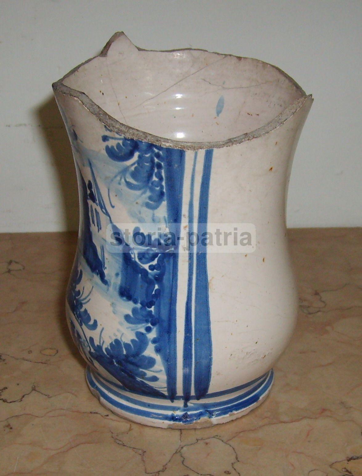 Albarello In Maiolica Napoletana, Vaso Da Farmacia, Circa 1740
