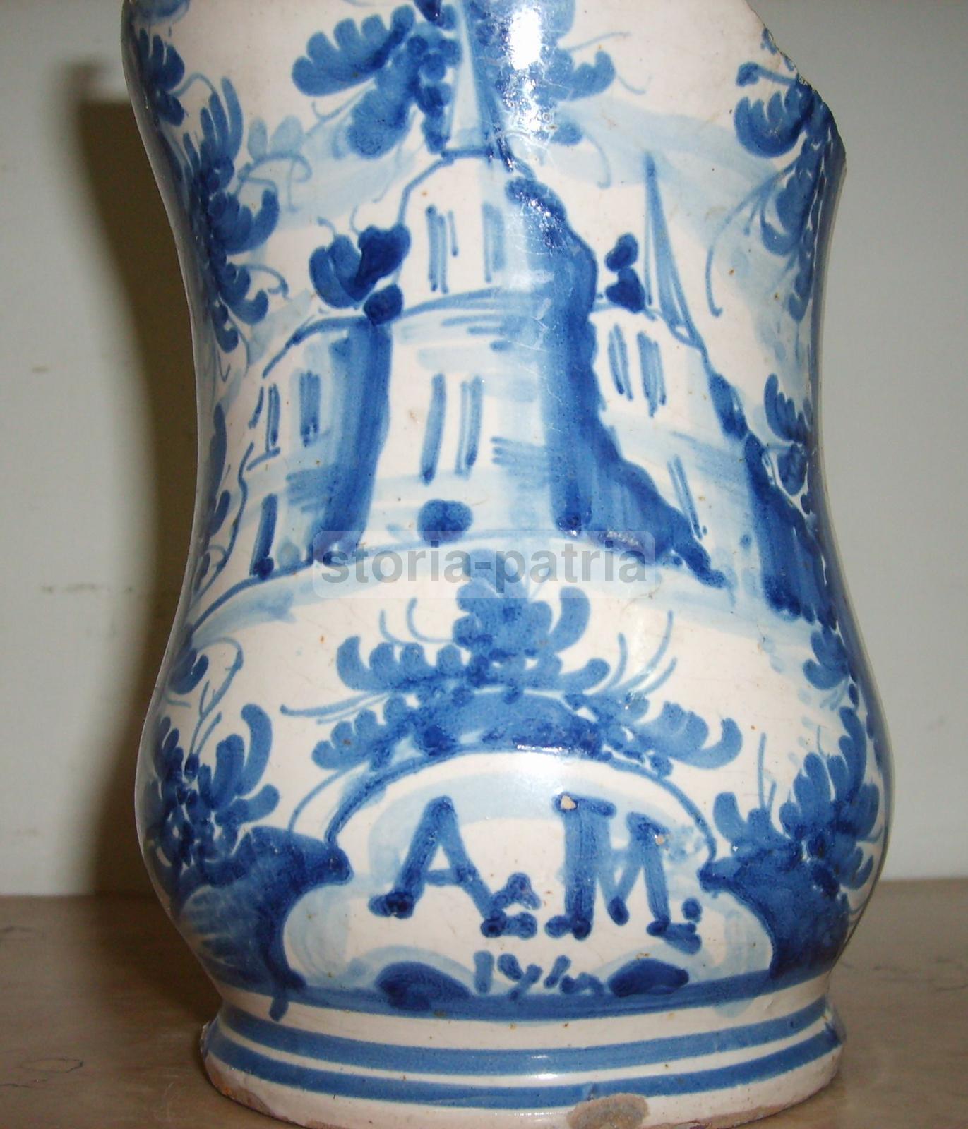 Albarello In Maiolica Napoletana, Vaso Da Farmacia, Circa 1740