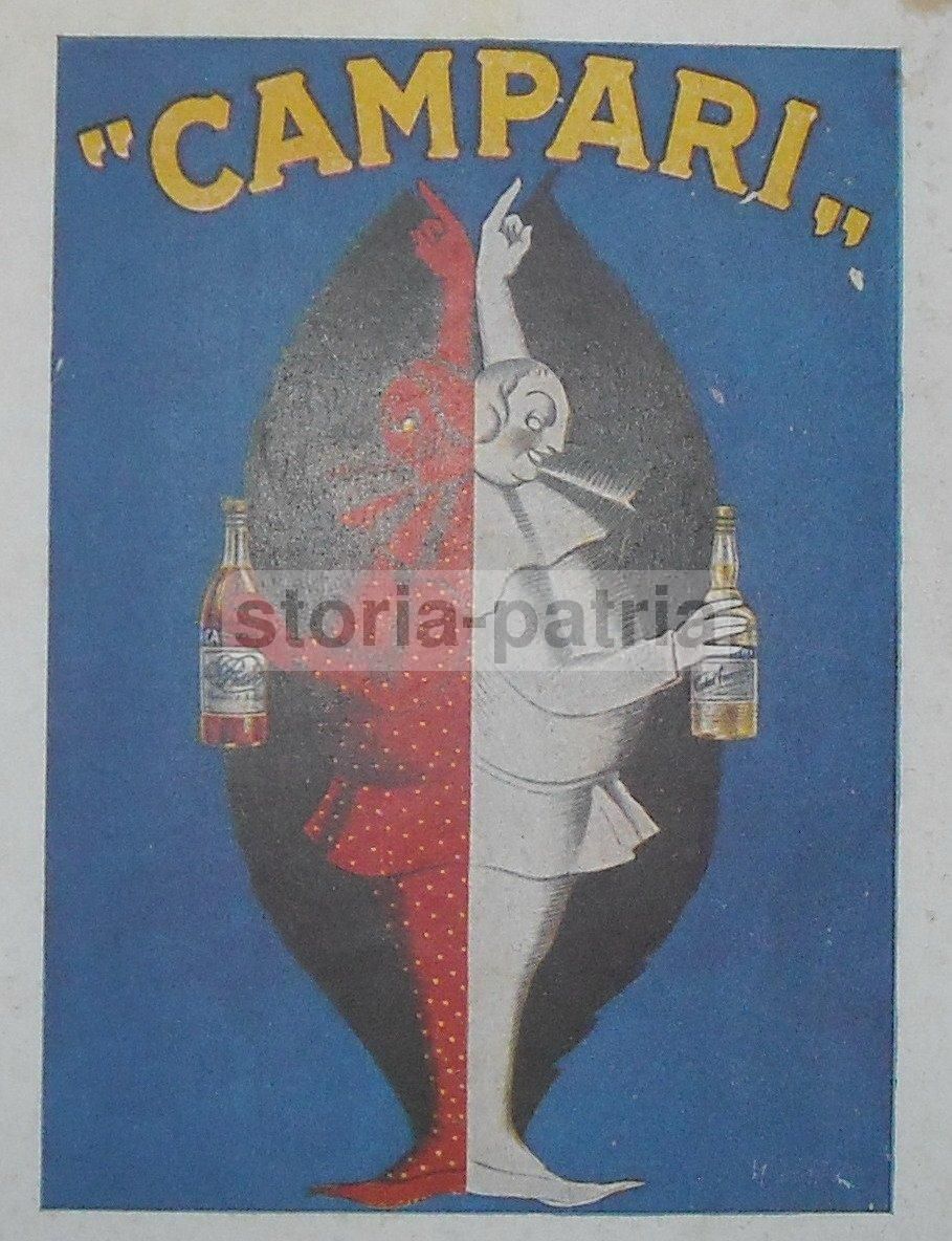 Pubblicità Campari 1926 Touring Club Italiano Con Chinina Migone