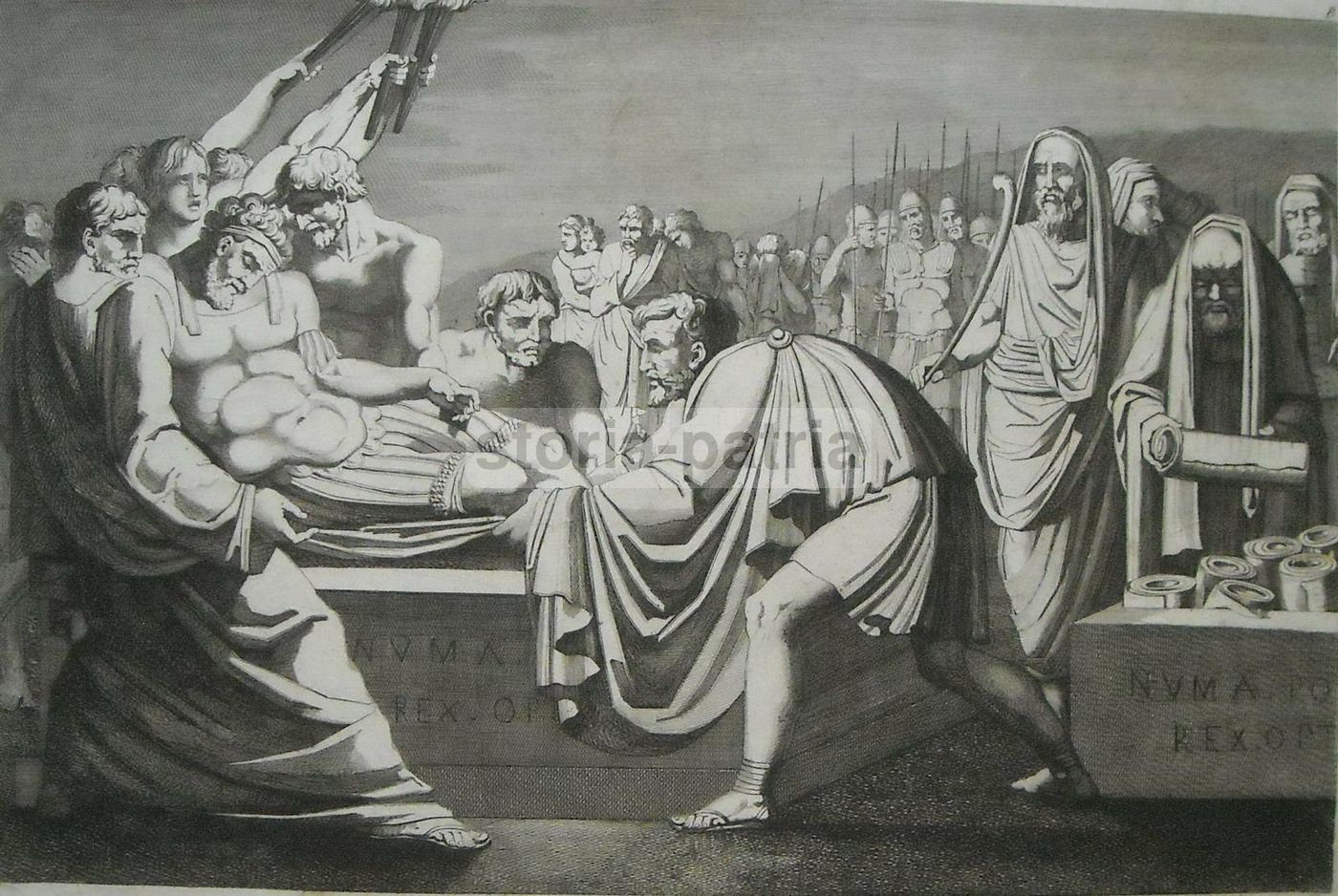 Incisione: Morte Di Numa Pompilio. Filippo Pistrucci, 1820 Circa
