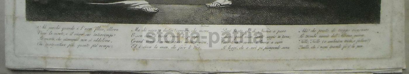 Incisione: Morte Di Numa Pompilio. Filippo Pistrucci, 1820 Circa