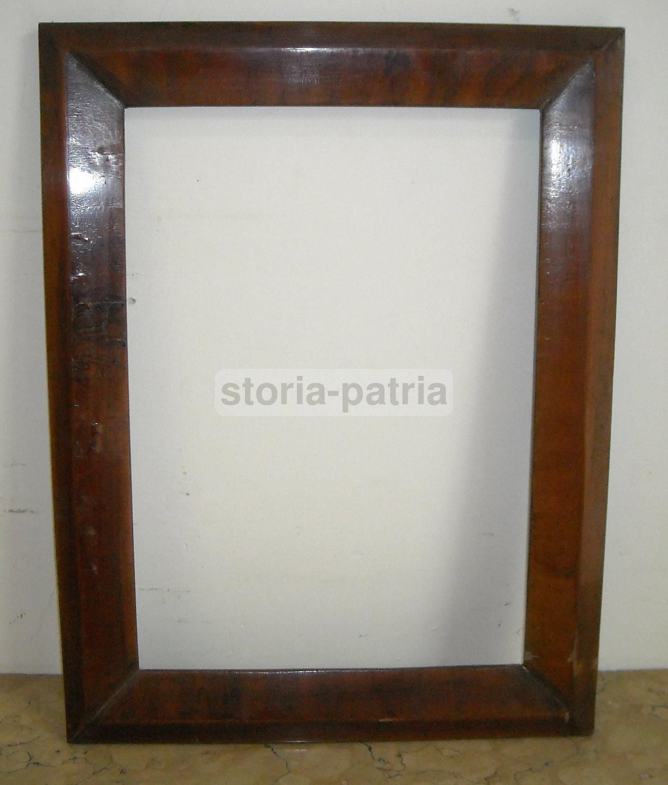Antica Cornice In Legno Impiallacciato, Fine '800   Inizio '900