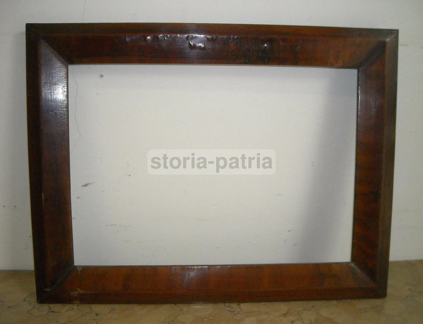 Antica Cornice In Legno Impiallacciato, Fine '800   Inizio '900