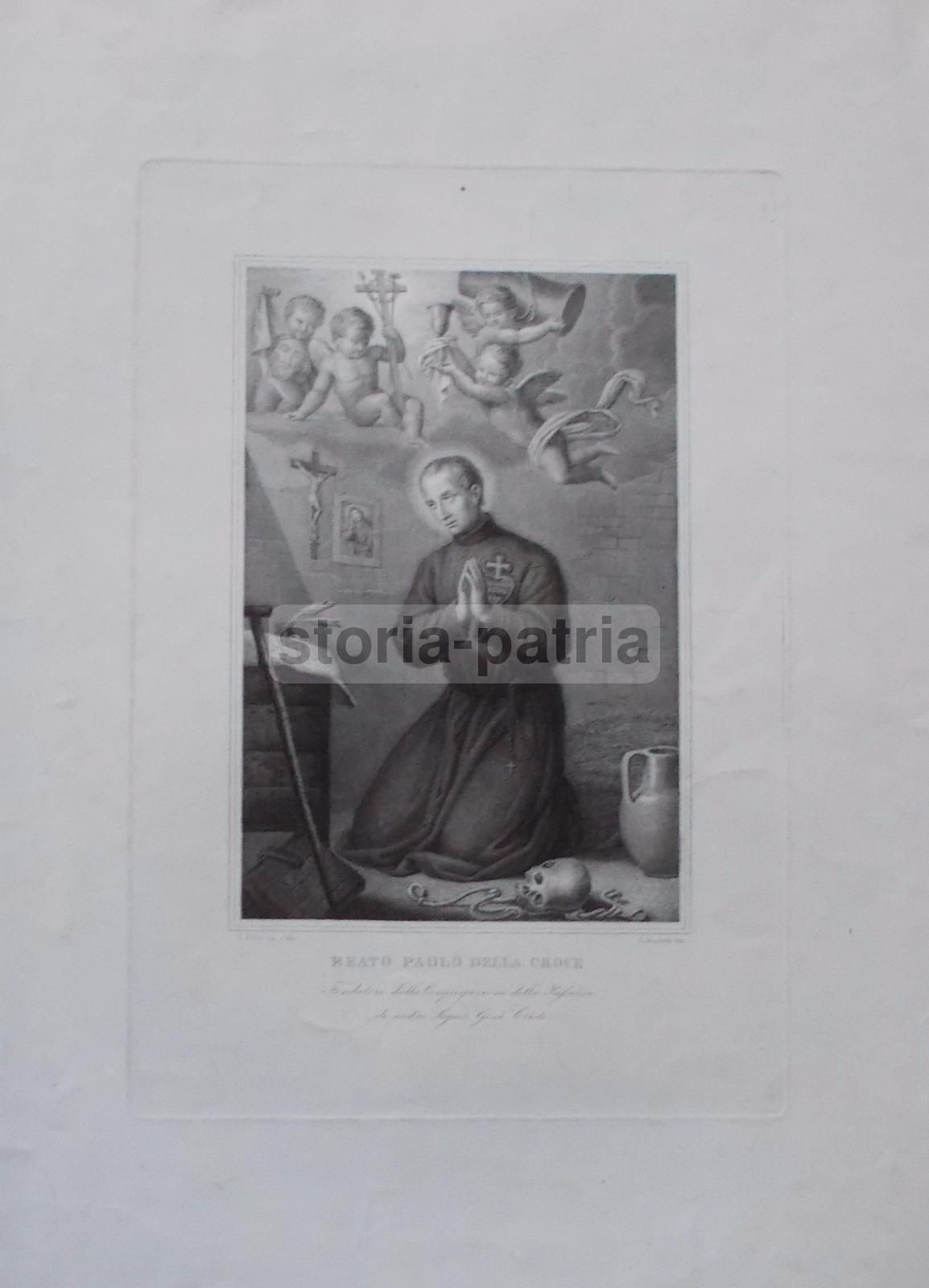 Stampa Devozionale Paolo Della Croce Passionisti Balbi Mochetti