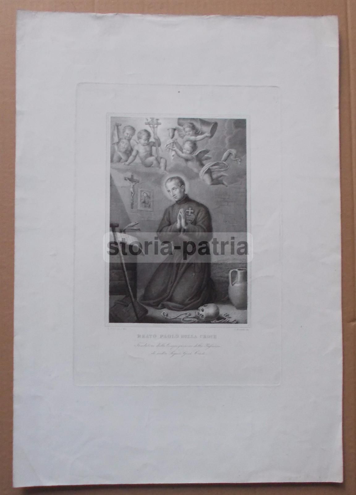 Stampa Devozionale Paolo Della Croce Passionisti Balbi Mochetti