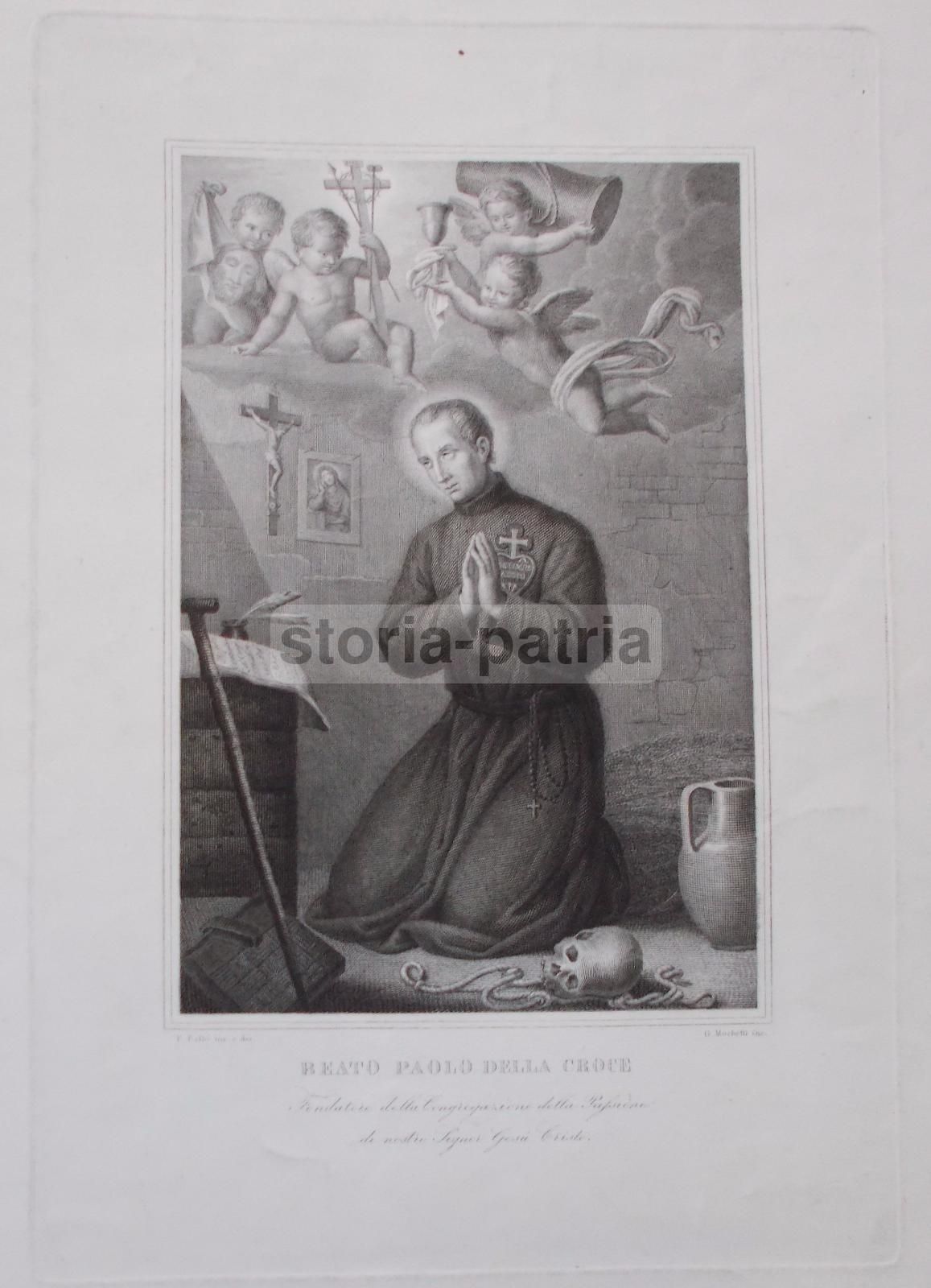Stampa Devozionale Paolo Della Croce Passionisti Balbi Mochetti