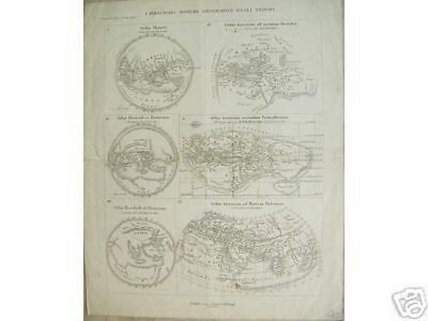 Antichi Mappamondi: Sistemi Geografici Di Omero, Erodoto E Tolomeo (XIX Secolo)