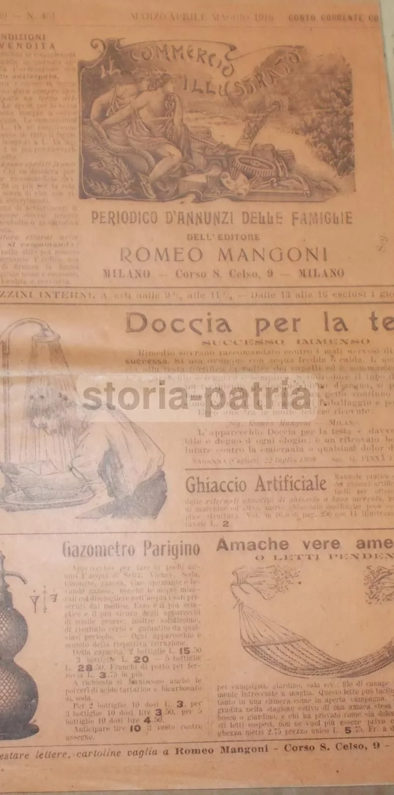 Il Commercio Illustrato Catalogue 1910, Musical Instruments, Milan