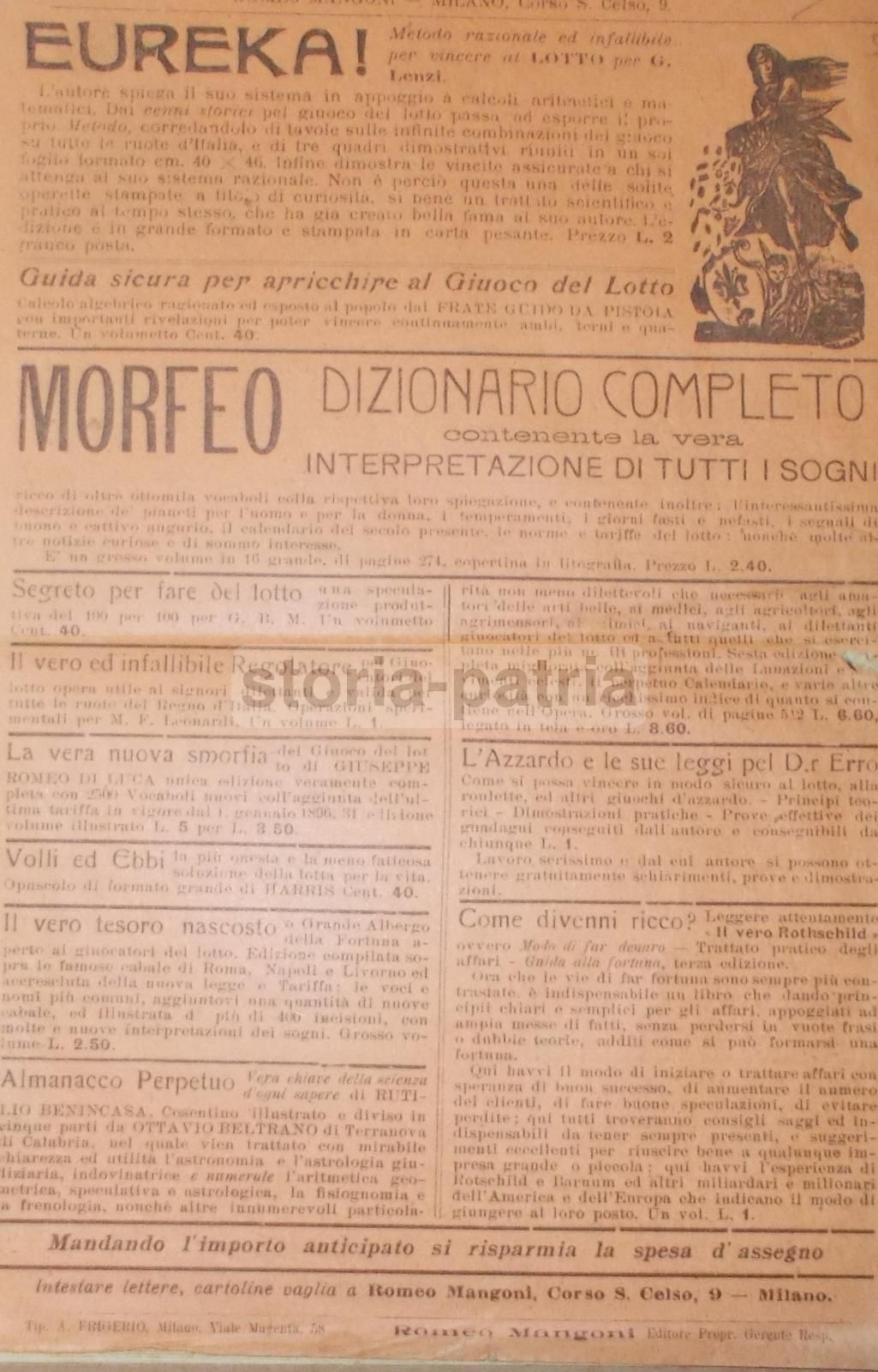 Catalogo Il Commercio Illustrato 1910 Strumenti Musicali Milano