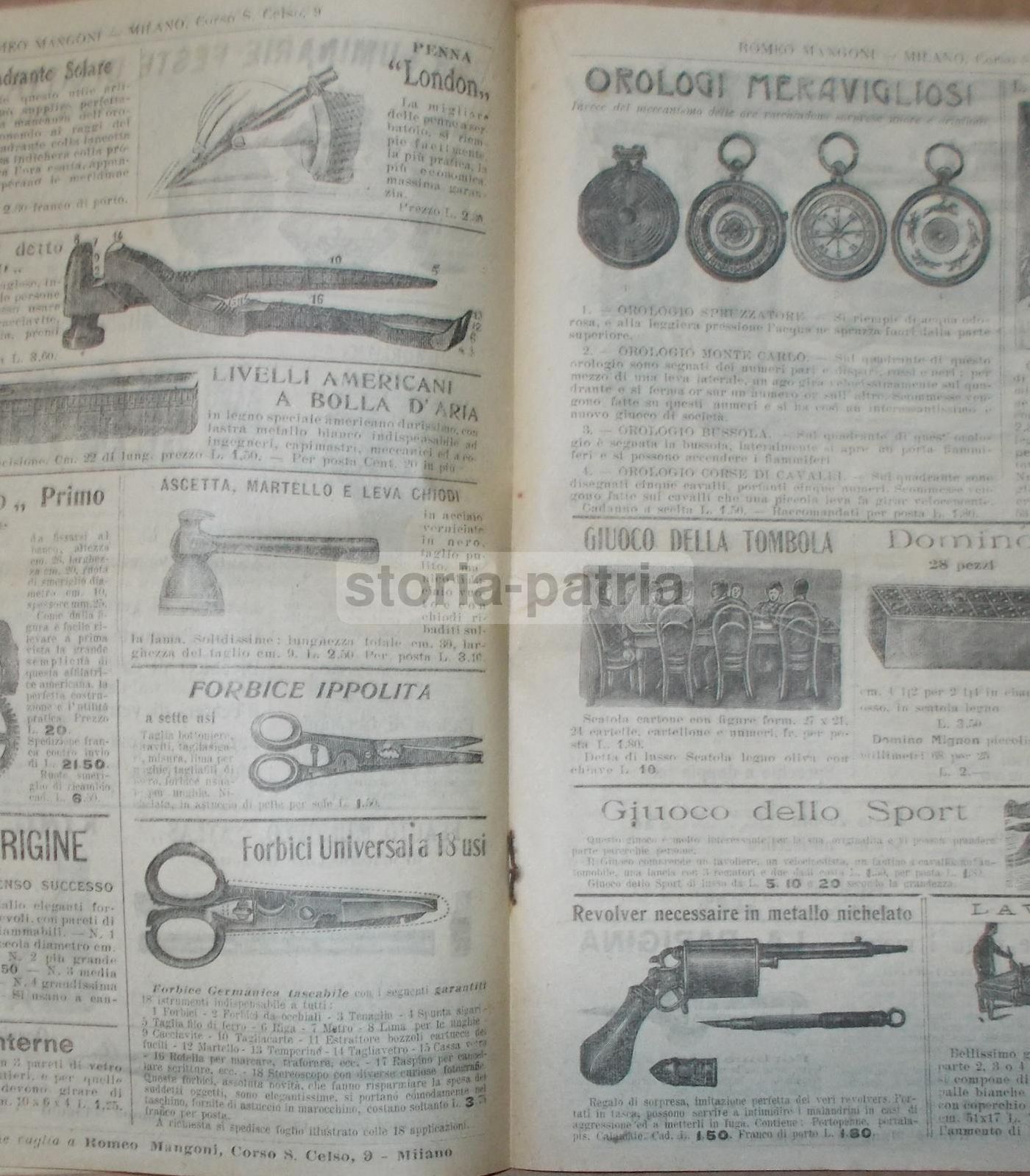 Catalogo Il Commercio Illustrato 1910 Strumenti Musicali Milano