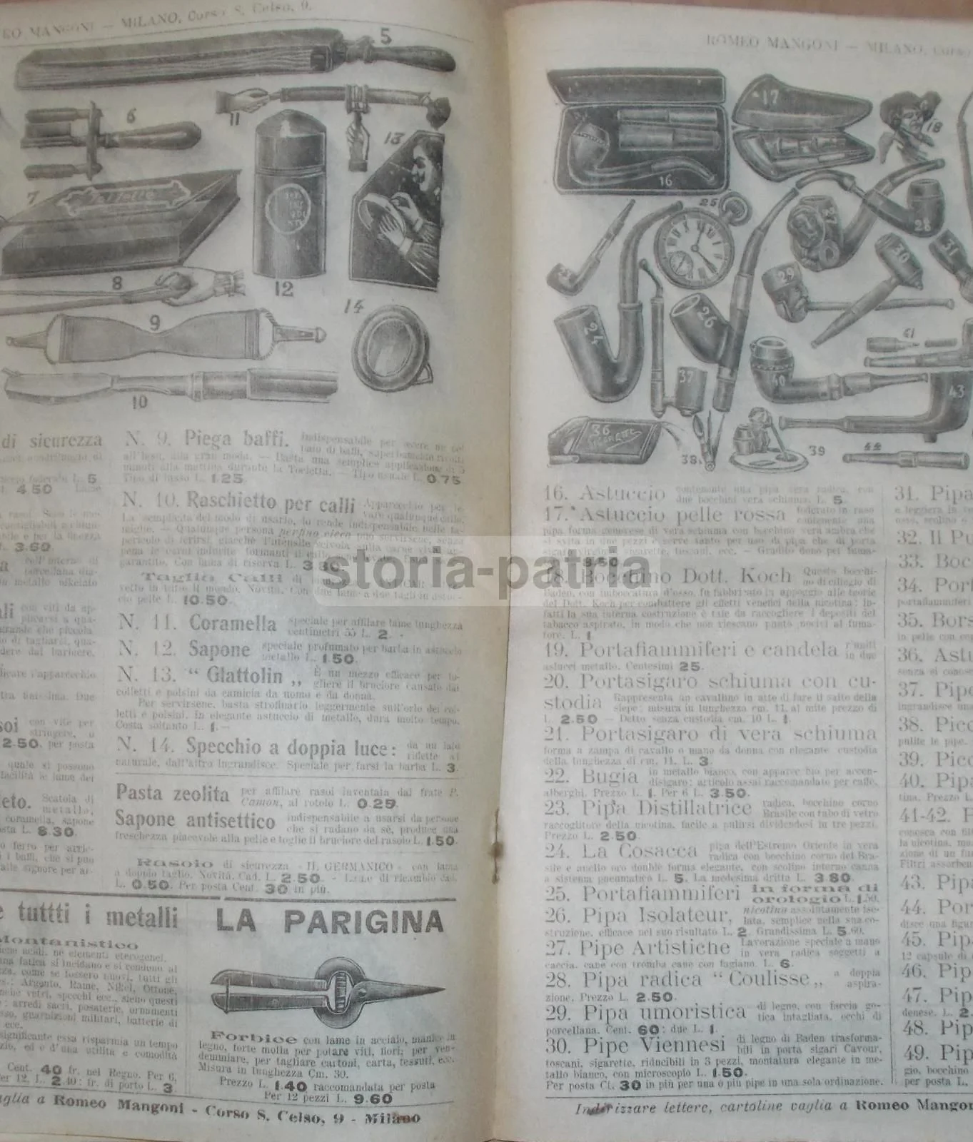 Il Commercio Illustrato Catalogue 1910, Musical Instruments, Milan