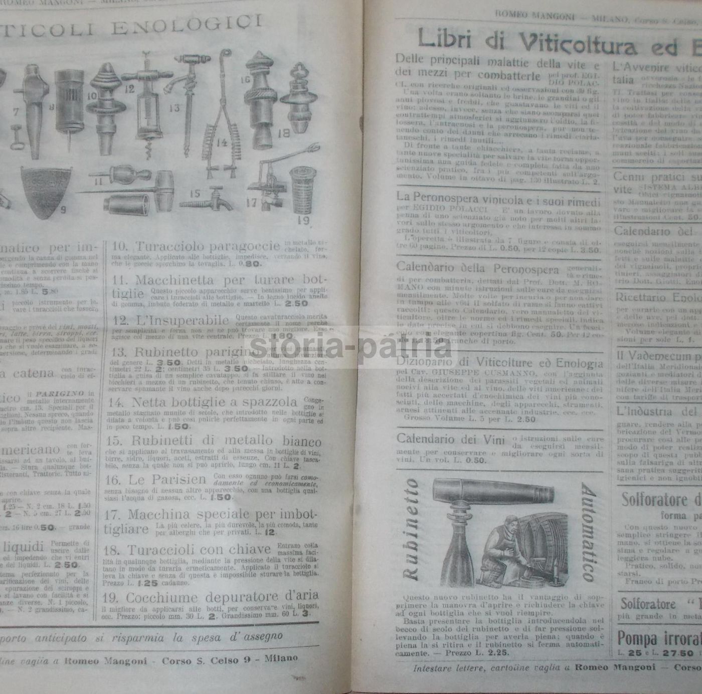 Catalogo Il Commercio Illustrato 1910 Strumenti Musicali Milano
