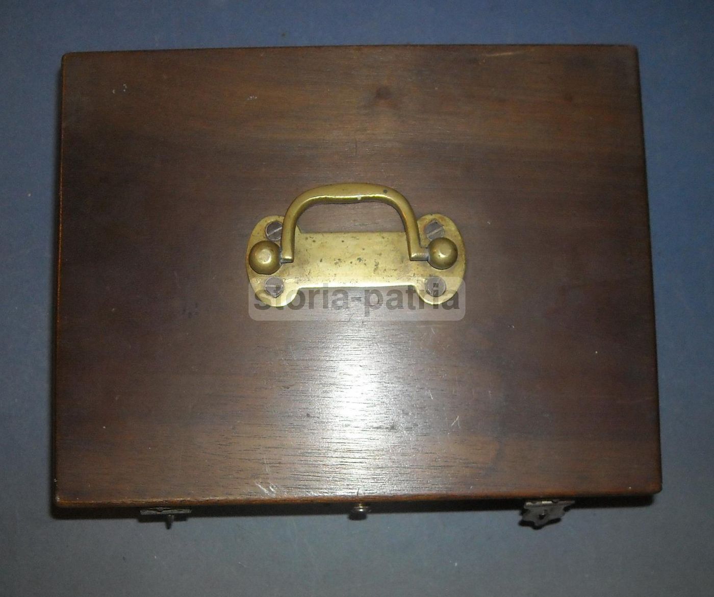Antico Cofanetto Portagioie In Legno Massello Fine '800 Primo '900