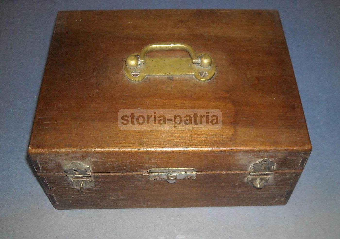 Antico Cofanetto Portagioie In Legno Massello Fine '800 Primo '900