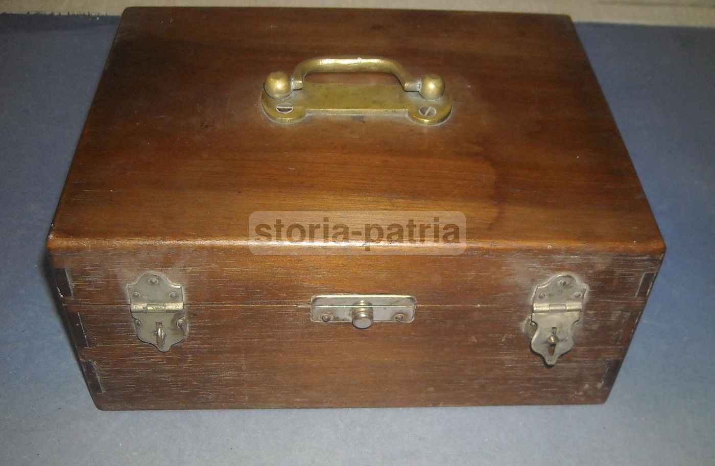 Antico Cofanetto Portagioie In Legno Massello Fine '800 Primo '900