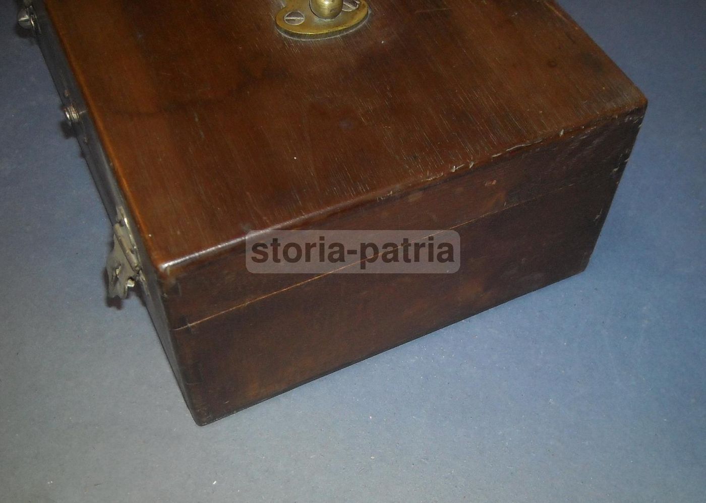 Antico Cofanetto Portagioie In Legno Massello Fine '800 Primo '900