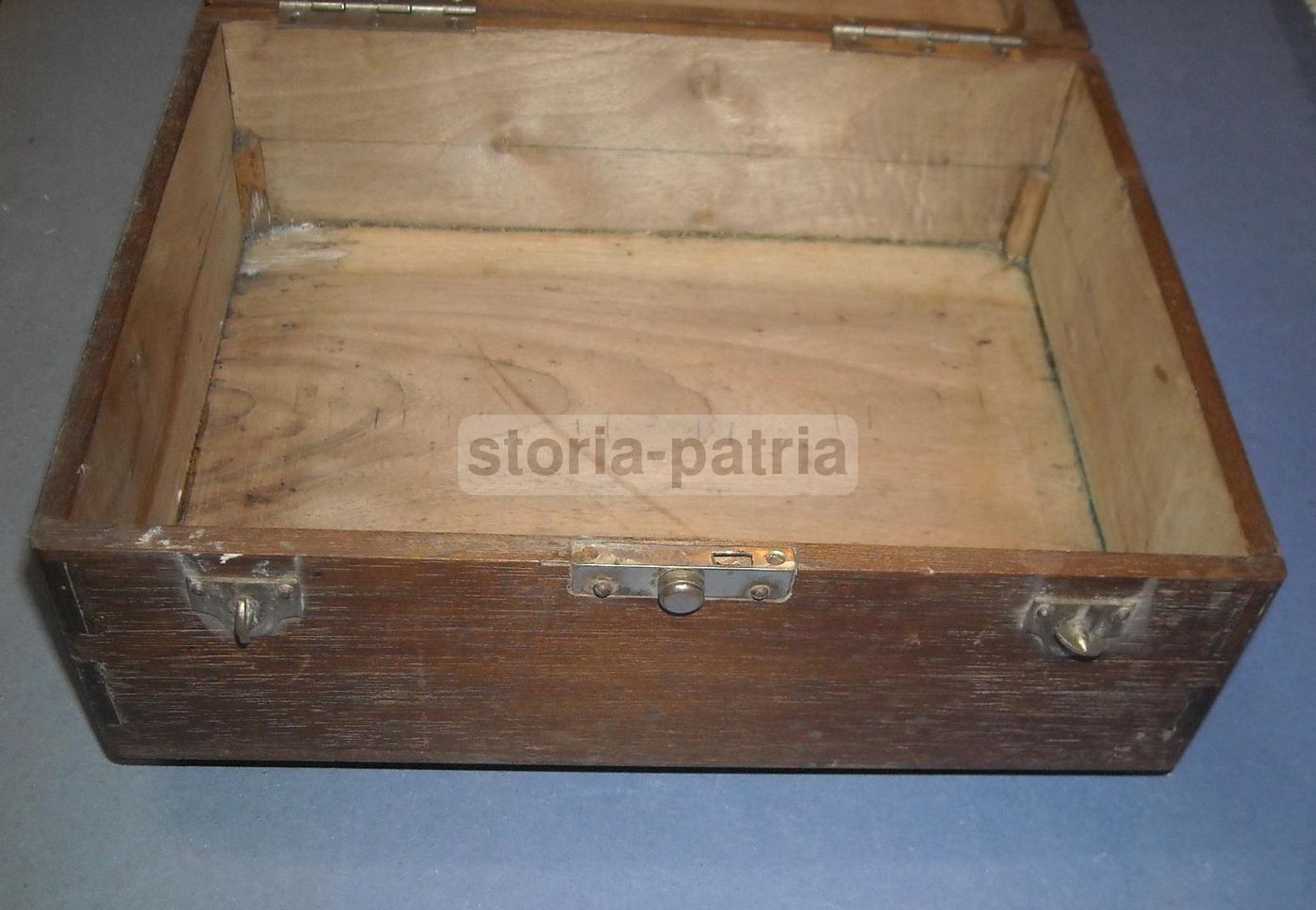 Antico Cofanetto Portagioie In Legno Massello Fine '800 Primo '900
