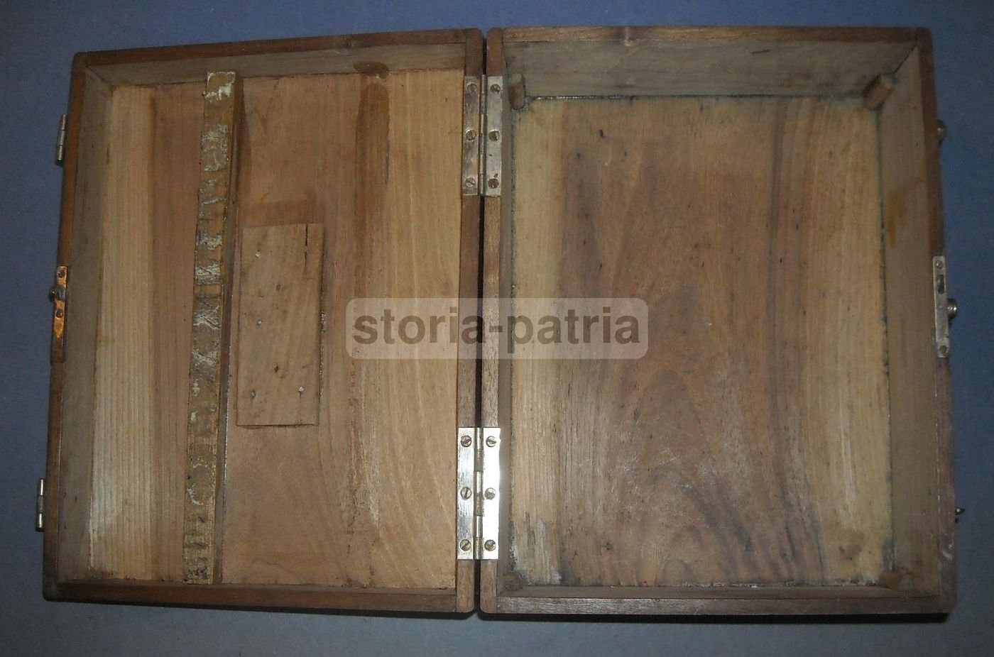 Antico Cofanetto Portagioie In Legno Massello Fine '800 Primo '900