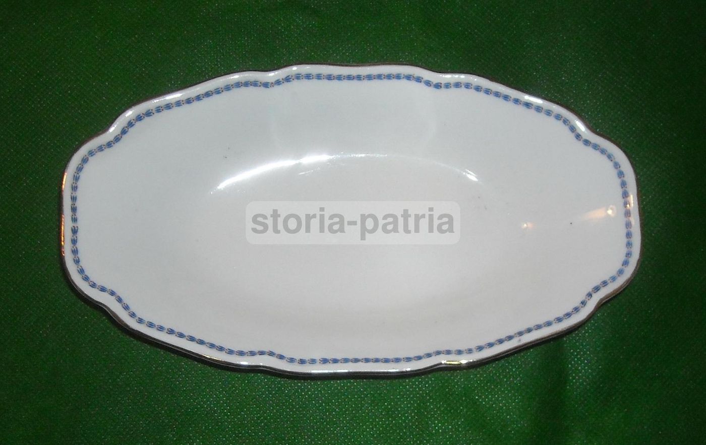 Vassoio In Porcellana Richard Ginori Decorato In Oro, Fine XIX Secolo
