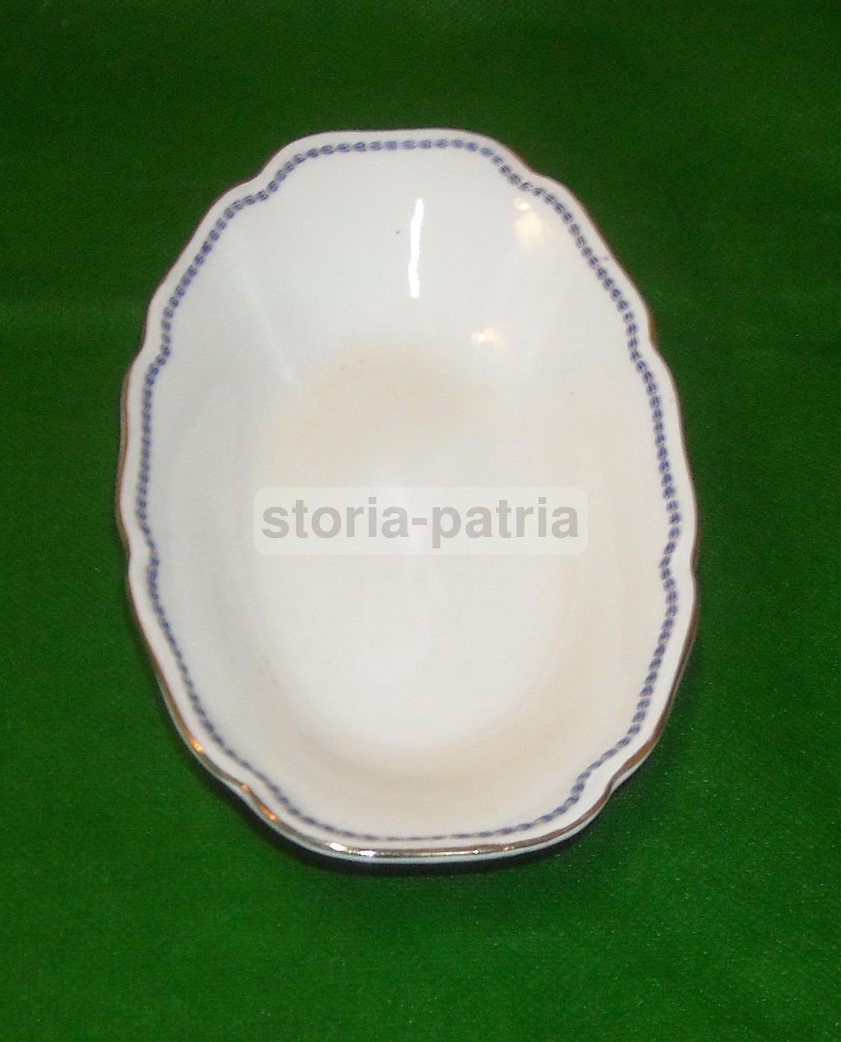 Vassoio In Porcellana Richard Ginori Decorato In Oro, Fine XIX Secolo