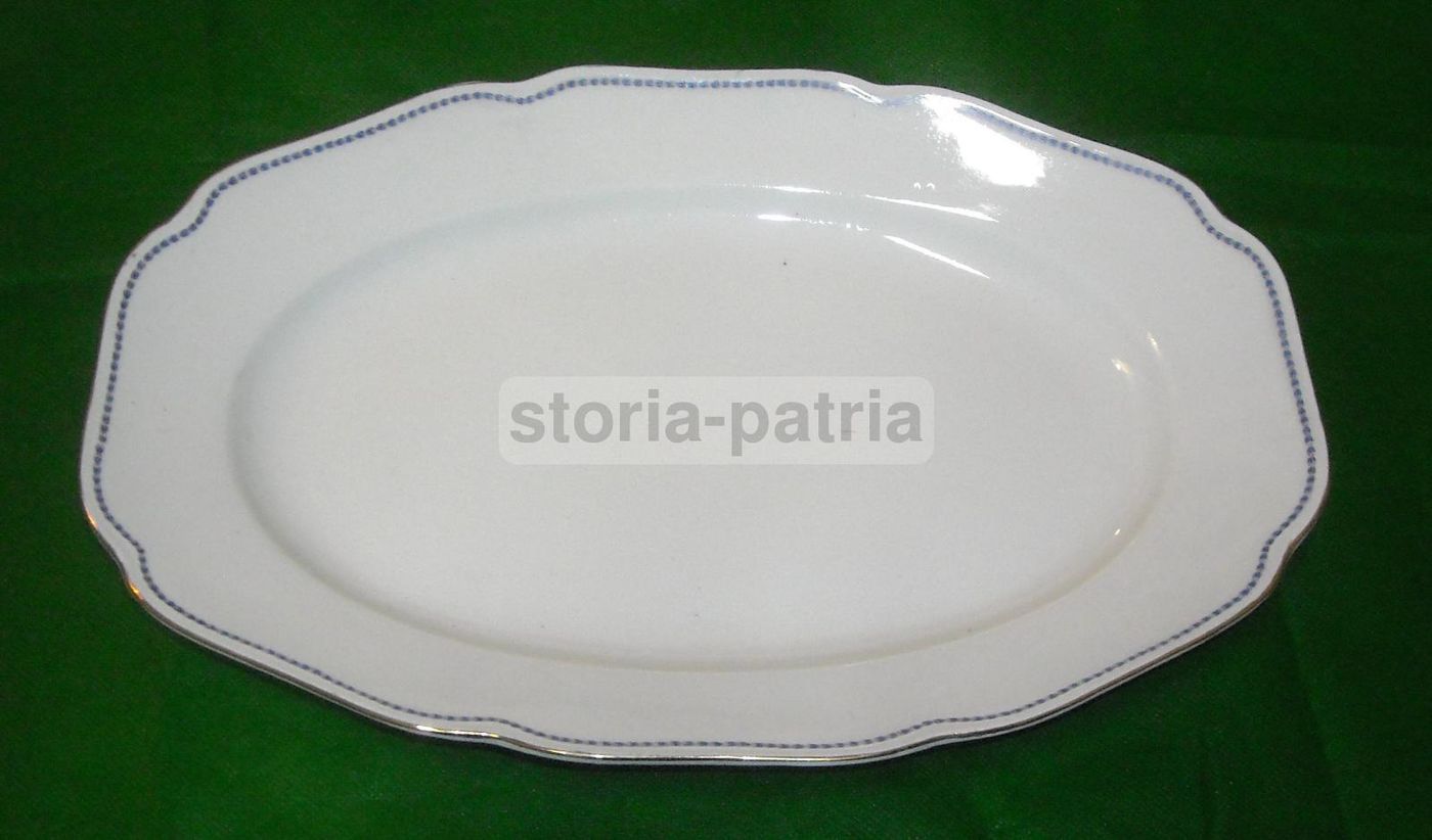 Vassoio Antico Richard Ginori Porcellana Decorata Oro '800