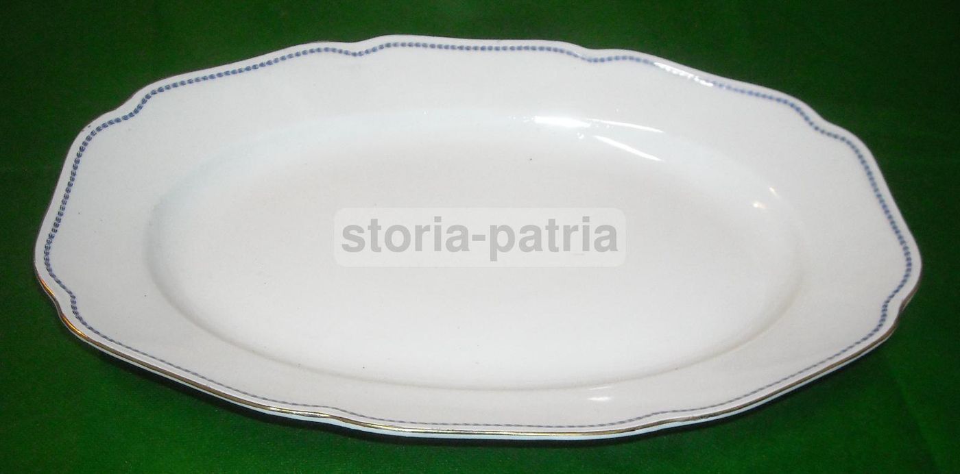 Vassoio Antico Richard Ginori Porcellana Decorata Oro '800