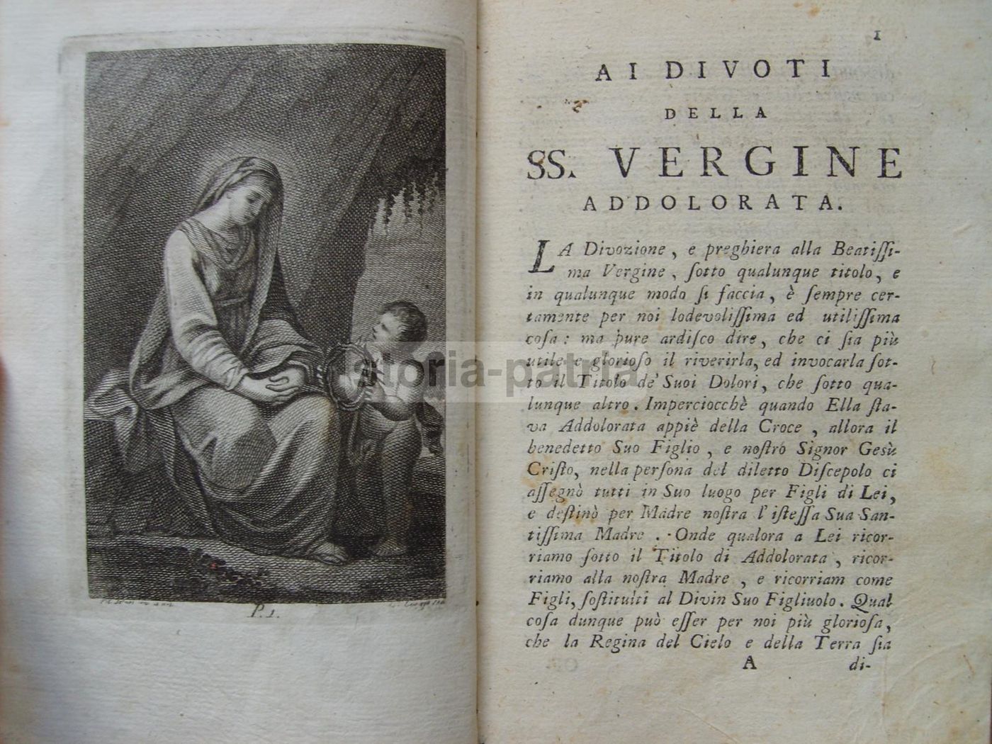 Ufficio Della SS. Vergine De' Sette Dolori, San Bonaventura. Napoli, 1794
