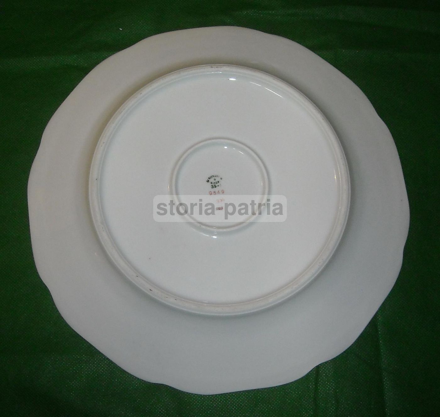 Piatto Vassoio Antico Richard Ginori Porcellana Dorata 800