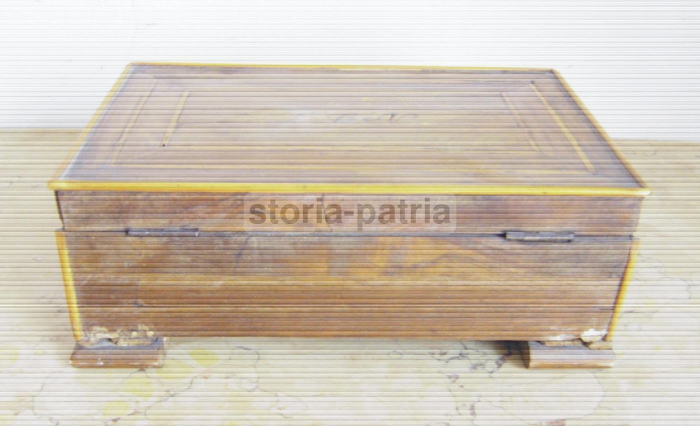 Antico Cofanetto In Legno Intarsiato 1873, Manifattura Napoletana