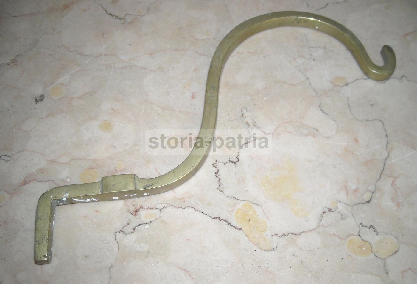 Supporto Antico In Ottone Per Lampada O Applique, Fine '800   Primi '900