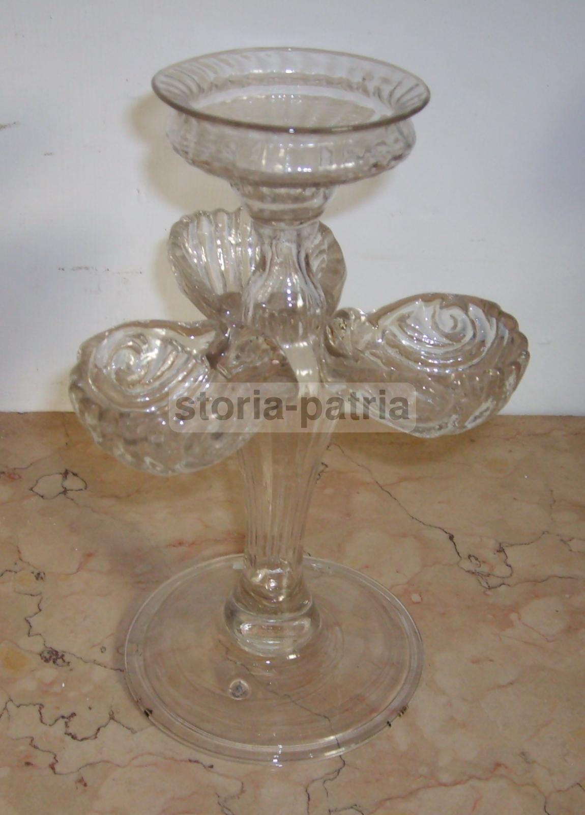Antica Saliera Veneziana In Vetro Soffiato Di Murano