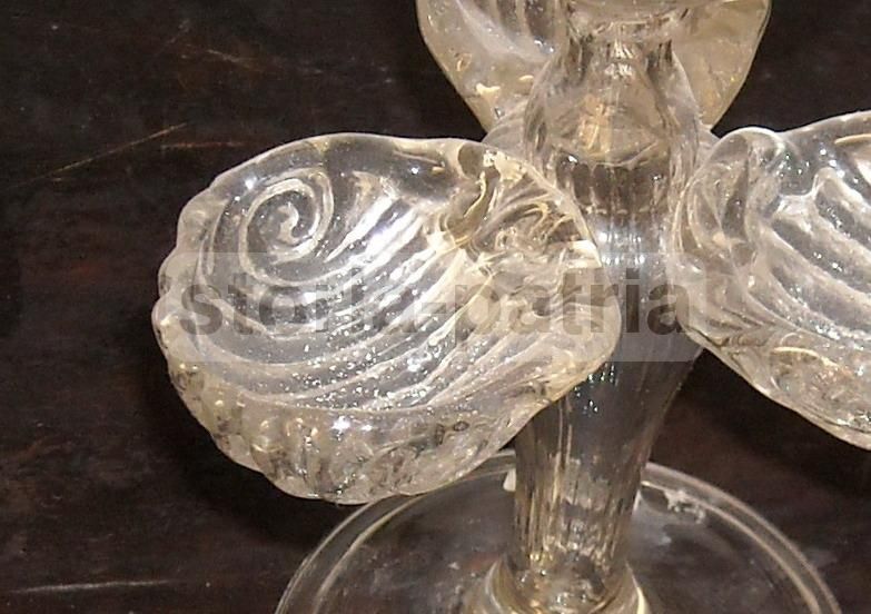 Antica Saliera Veneziana In Vetro Soffiato Di Murano