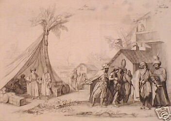Incisione Antica: Arabia, Turchia, Turbante, Costumi E Armi, 1800