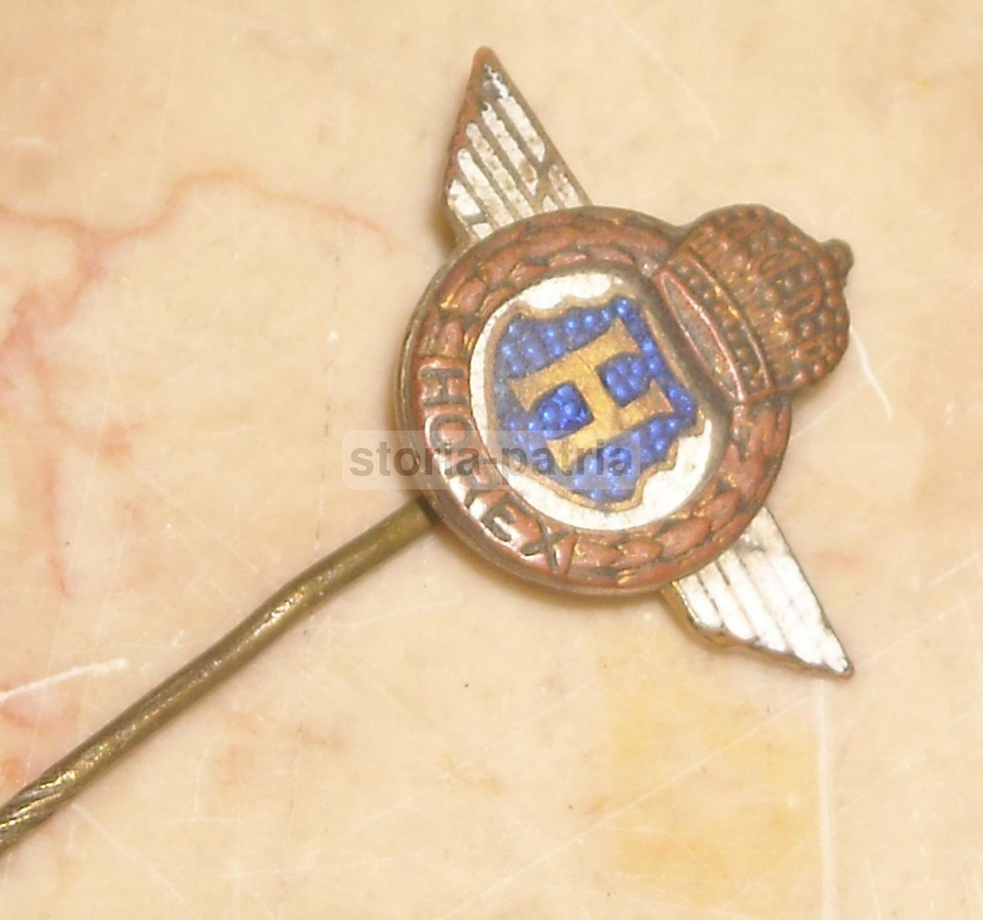 Spilla Araldica Horex Motocicli Smaltata Vintage Anni '30